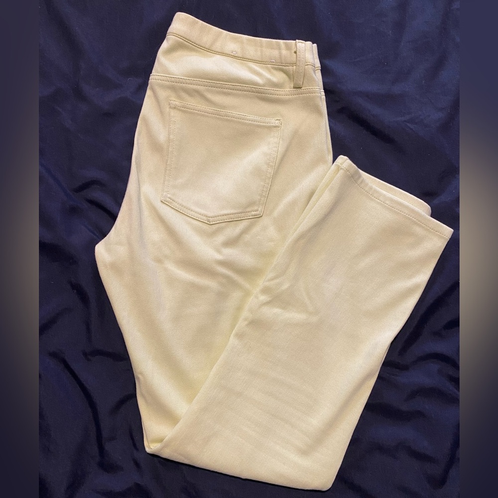 Uniqlo Women's Greenish Yellow Jeggings